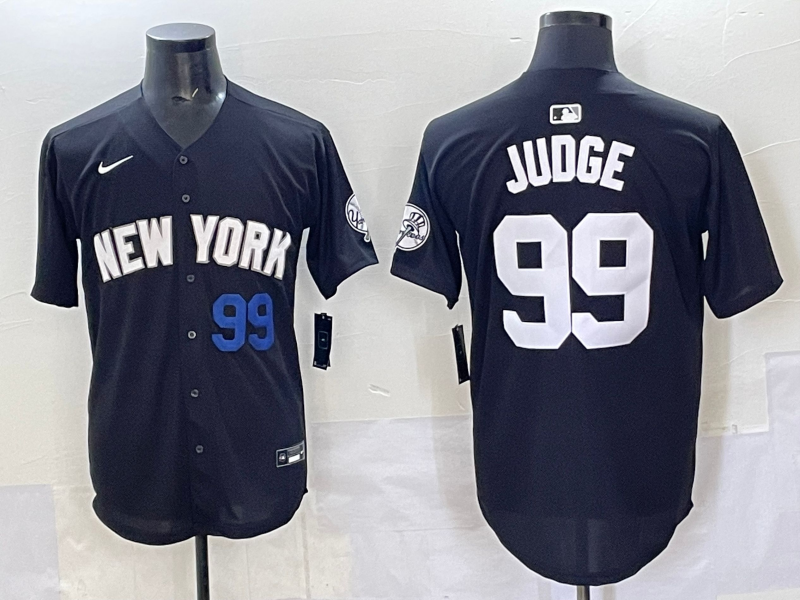 Men 2025 New York Yankees #99 Judge black Nike MLB Jersey style 725008->new york yankees->MLB Jersey